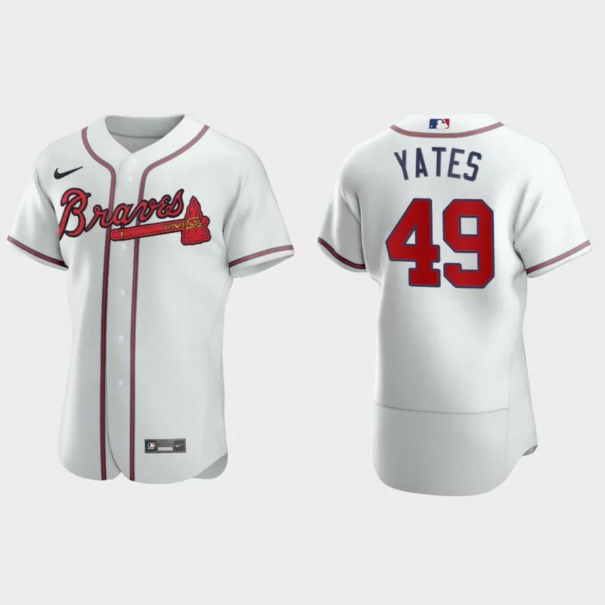 Kirby Yates Atlanta Braves Authentic Home Jersey – White
