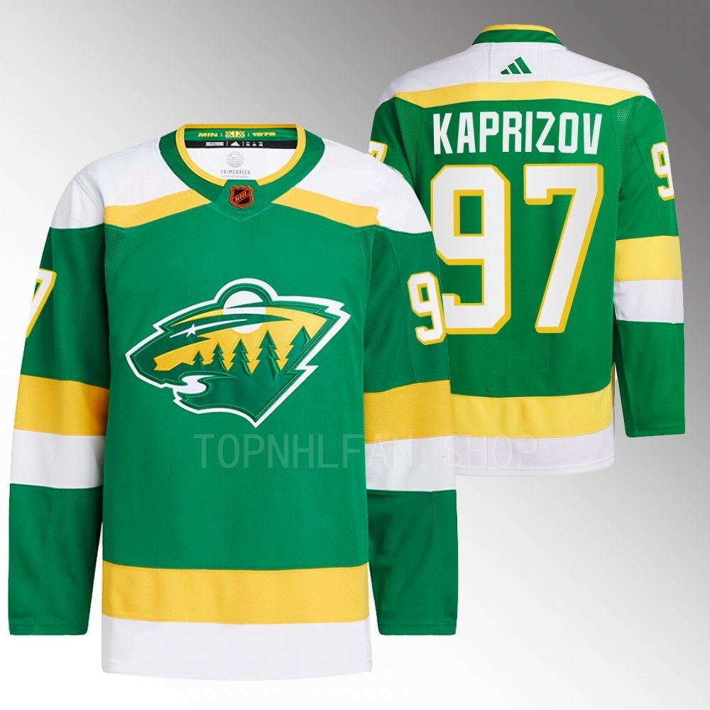 Kirill Kaprizov Minnesota Wild Reverse Retro 2.0 Authentic Pro Green 2022 Jersey