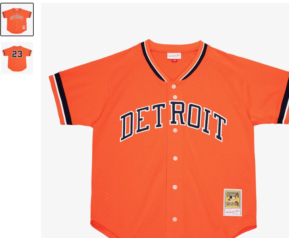 Kirk Gibson Detroit Tigers 1993 Orange Authentic Player Jersey