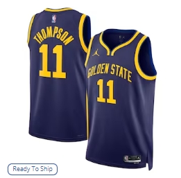 Klay Thompson Golden State Warriors Jordan Brand Unisex Swingman Jersey - Statement Edition - Navy