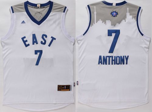 Knicks #7 Carmelo Anthony White 2016 All Star Stitched NBA Jersey
