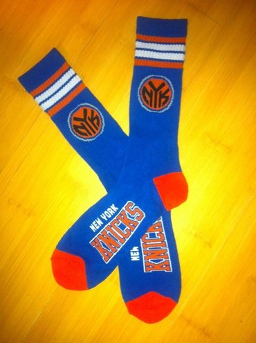 Knicks Team Logo Blue NBA Socks