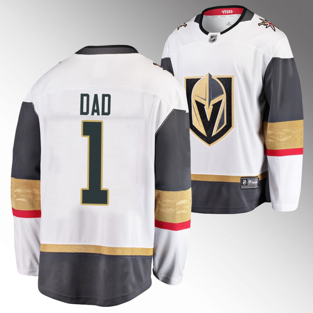 Knights 2022 Fathers Day Gift White Jersey NO.1 Dad