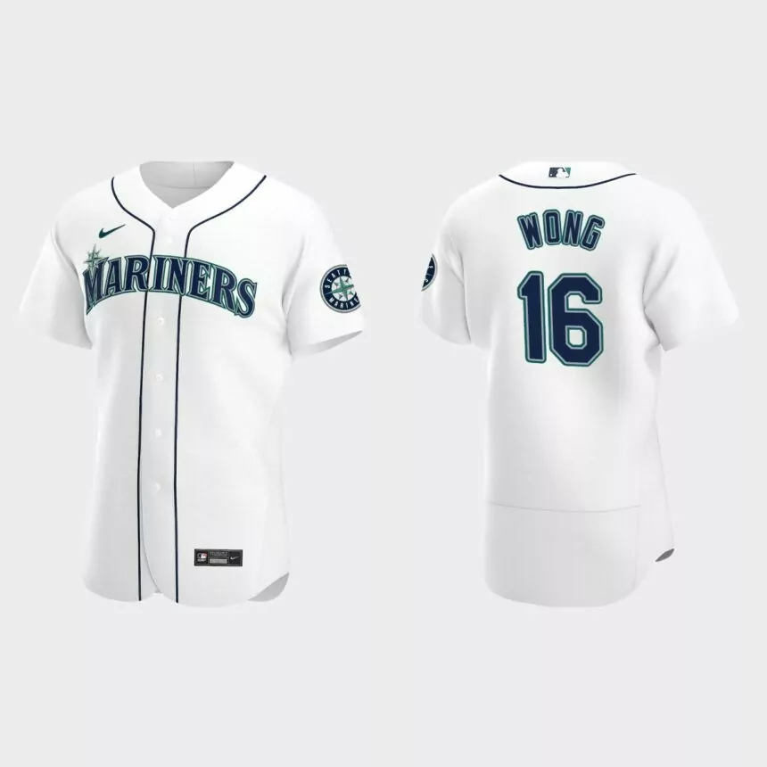 Kolten Wong Seattle Mariners Authentic Home Jersey – White