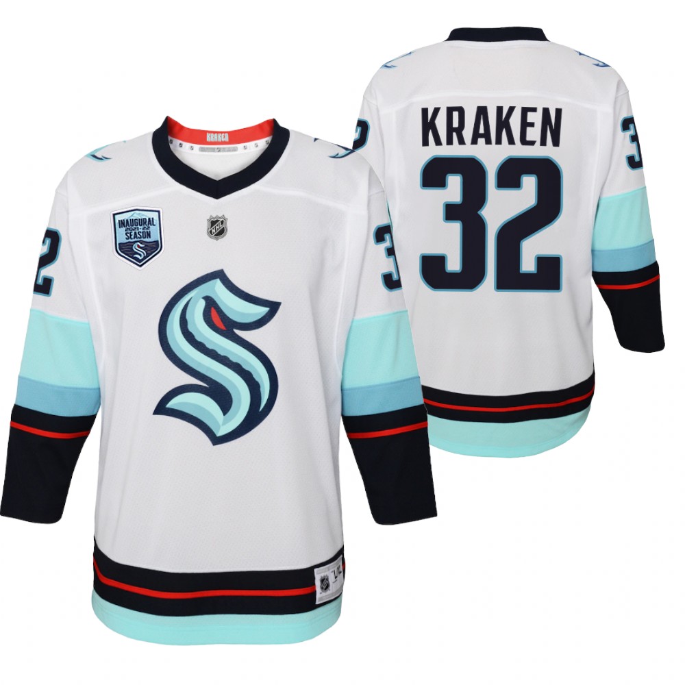 Kraken 2021-22 Away Jersey Youth Replica