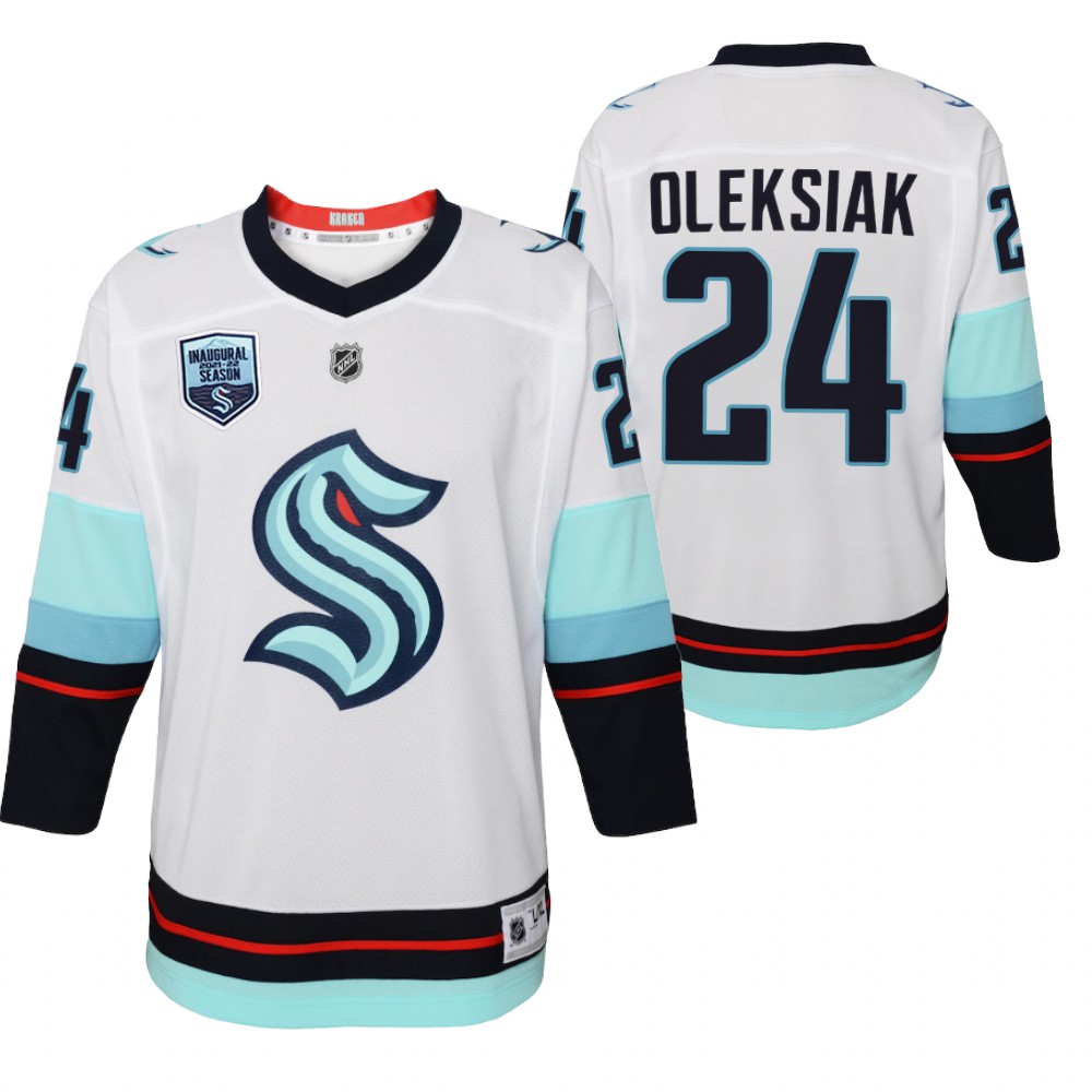 Kraken Jamie Oleksiak 2021-22 Away Jersey Youth Replica