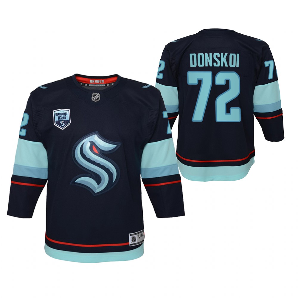 Kraken Joonas Donskoi 2021-22 Preseason Patch Jersey Youth Open Win