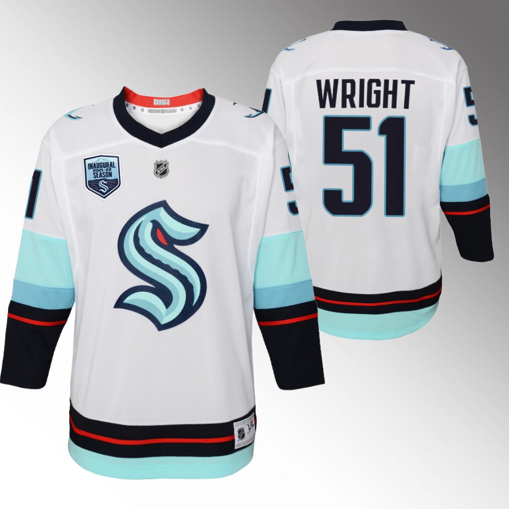 Kraken Shane Wright Away Jersey Youth 2022 NHL Draft