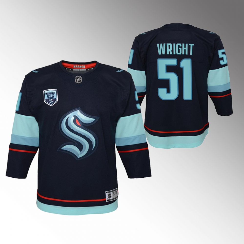 Kraken Shane Wright Home Jersey Youth 2022 NHL Draft