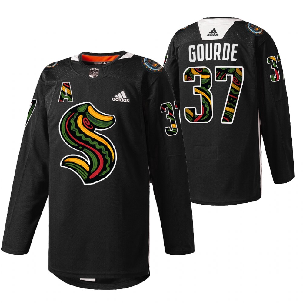 Kraken Yanni Gourde Black History Month 2022 Black Limited Edition Jersey