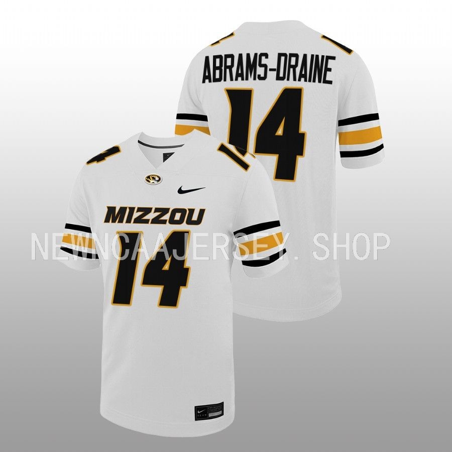 Kris Abrams-Draine Missouri Tigers White Untouchable Game Football Jersey