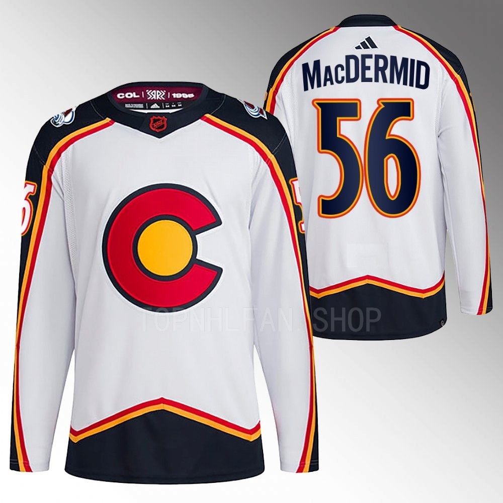 Kurtis MacDermid 2022 Colorado Avalanche White Reverse Retro 2.0 Authentic Primegreen Jersey