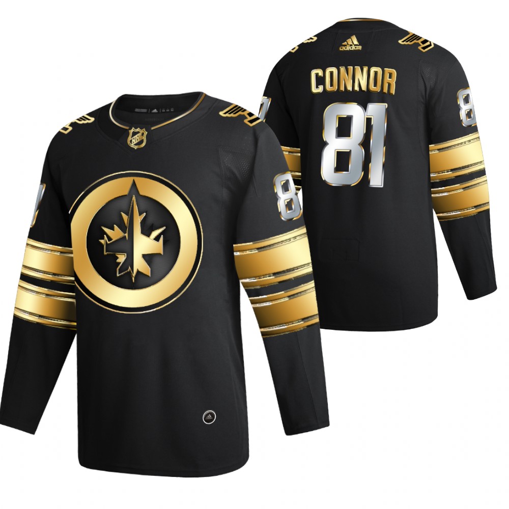 Kyle Connor Winnipeg Jets Black 2021 Golden Edition Jersey Limited Authentic