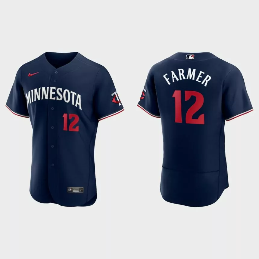 Kyle Farmer Minnesota Twins Authentic Jersey – Navy