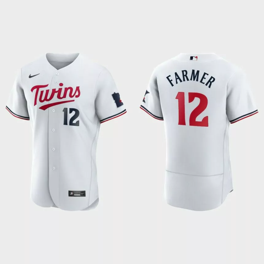 Kyle Farmer Minnesota Twins Authentic Jersey – White