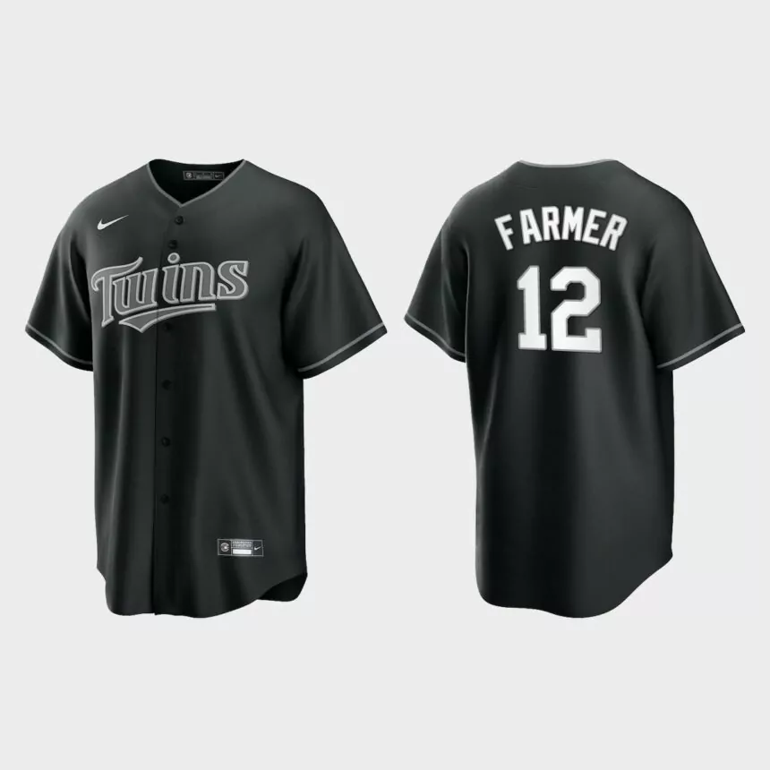 Kyle Farmer Minnesota Twins Replica Official Jersey – Black White