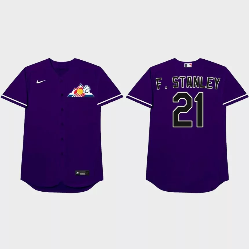 Kyle Freeland 2021 Players’ Weekend F. Stanley Nickname Jersey – Purple