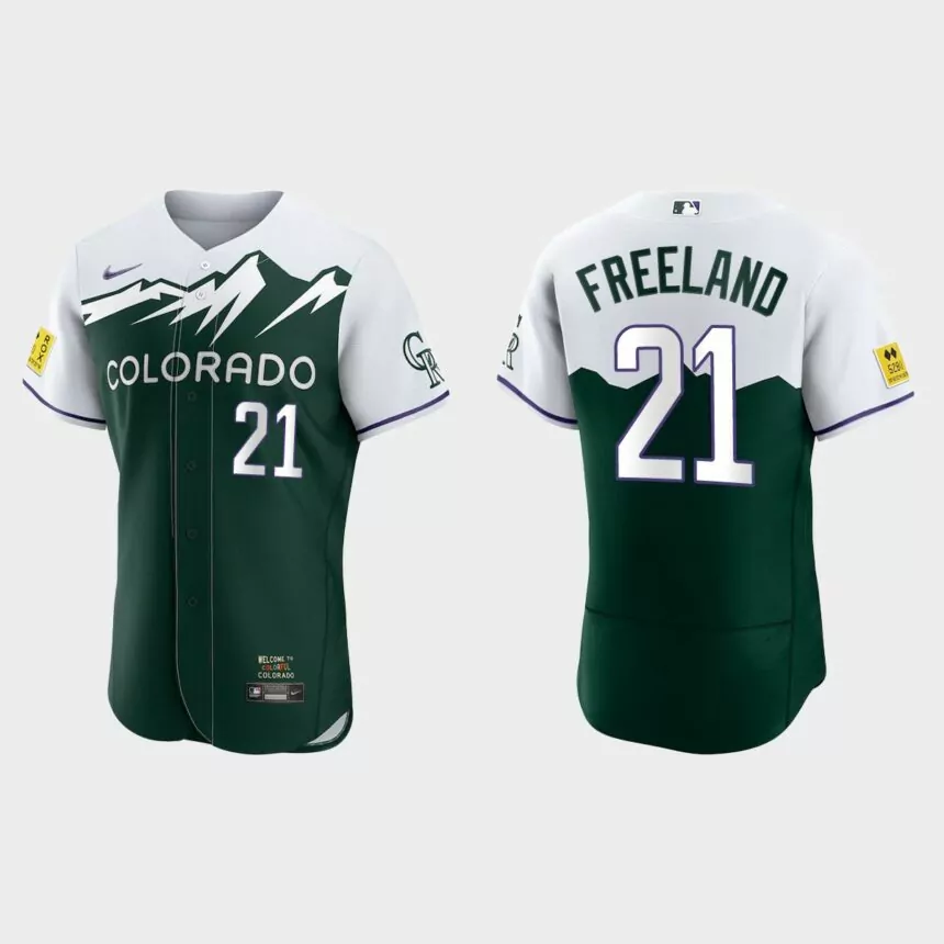 Kyle Freeland Colorado Rockies 2022 City Connect Authentic Jersey – Green
