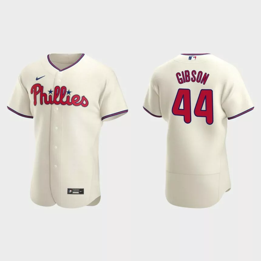 Kyle Gibson Philadelphia Phillies Authentic Alternate Jersey – Cream