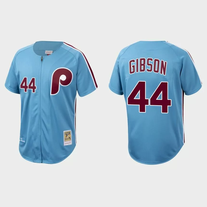 Kyle Gibson Philadelphia Phillies Authentic Cooperstown Collection Jersey – Light Blue
