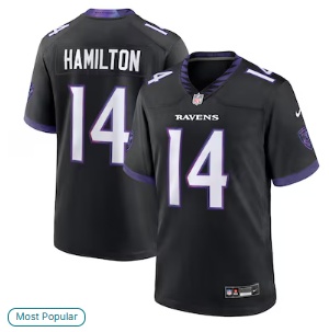 Kyle Hamilton Baltimore Ravens Nike Alternate Game Jersey - Black