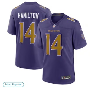 Kyle Hamilton Baltimore Ravens Nike Alternate Game Jersey - Purple
