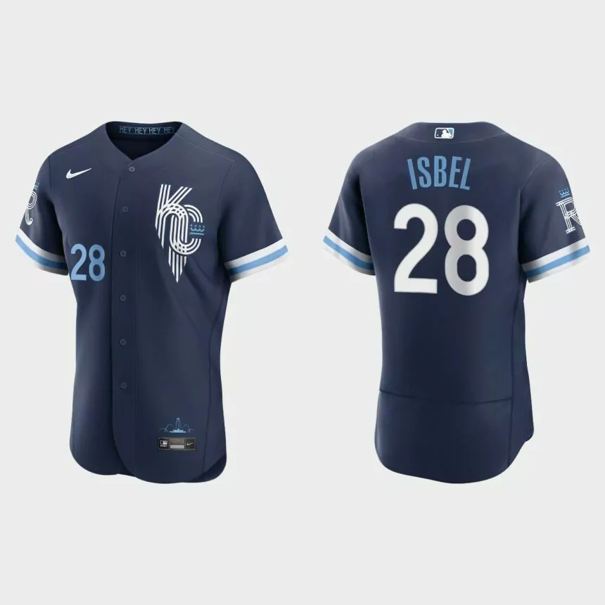 Kyle Isbel Kansas City Royals 2022 City Connect Authentic Jersey – Navy