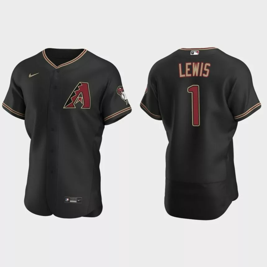 Kyle Lewis Arizona Diamondbacks Authentic Alternate Jersey – Black.jpg