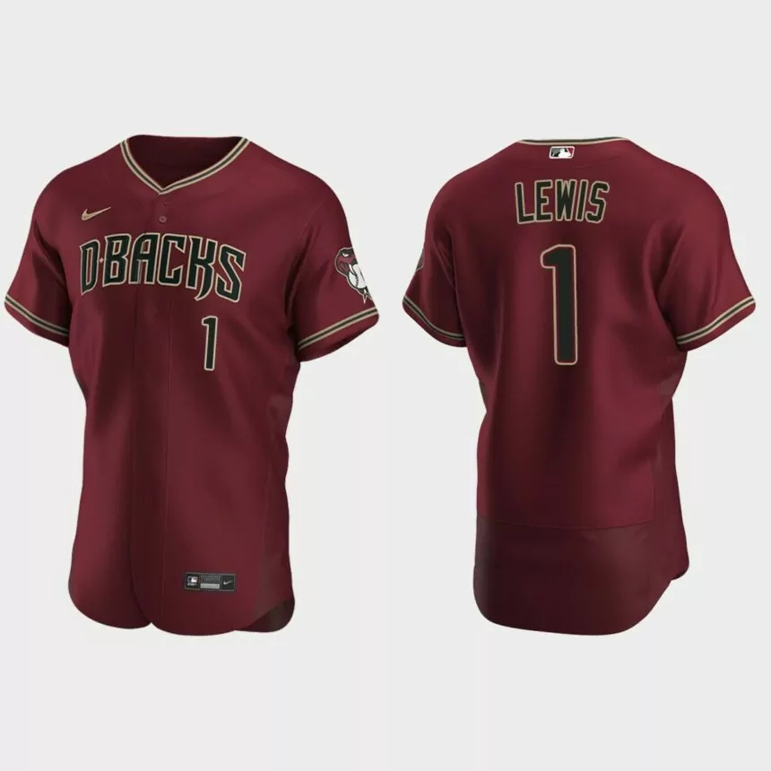 Kyle Lewis Arizona Diamondbacks Authentic Alternate Jersey – Crimson.jpg