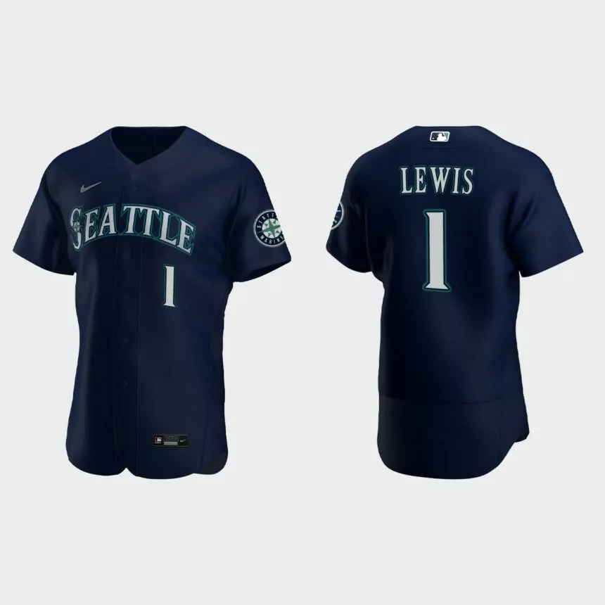 Kyle Lewis Seattle Mariners Authentic Jersey – Navy