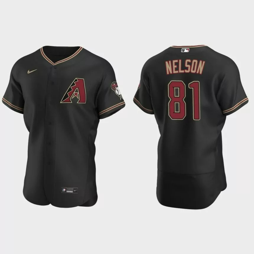 Kyle Nelson Arizona Diamondbacks Authentic Alternate Jersey – Black.jpg