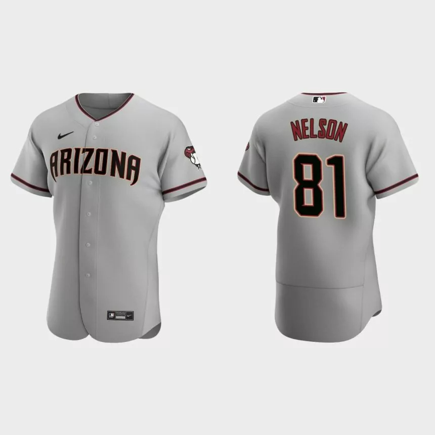 Kyle Nelson Arizona Diamondbacks Authentic Road Jersey – Gray.jpg