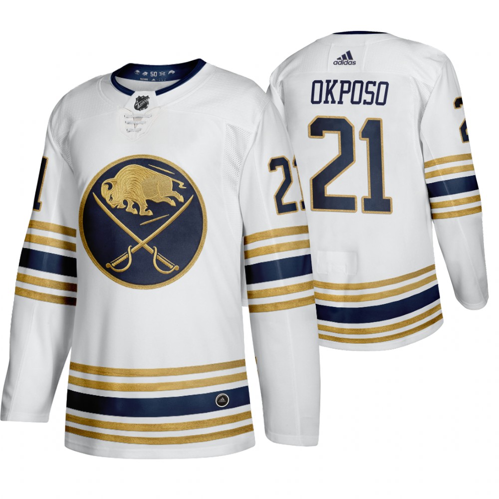 Kyle Okposo White 50th Anniversary Men's Third Jersey