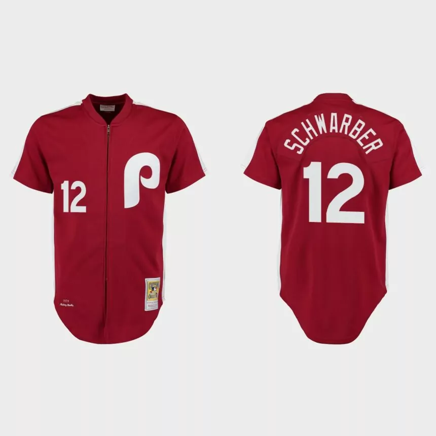 Kyle Schwarber Philadelphia Phillies 1979 Throwback Authentic Jersey – Maroon