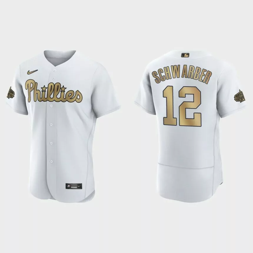 Kyle Schwarber Philadelphia Phillies 2022 MLB All-Star Game Authentic Jersey – White