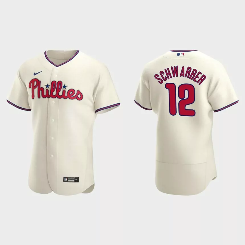 Kyle Schwarber Philadelphia Phillies Authentic Alternate Jersey – Cream