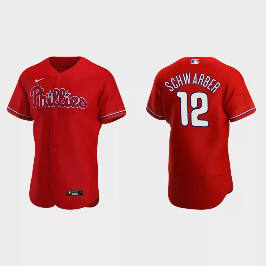 Kyle Schwarber Philadelphia Phillies Authentic Alternate Jersey – Red