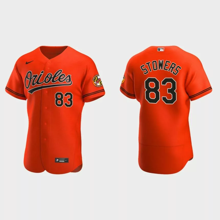 Kyle Stowers Baltimore Orioles Authentic Alternate Jersey – Orange