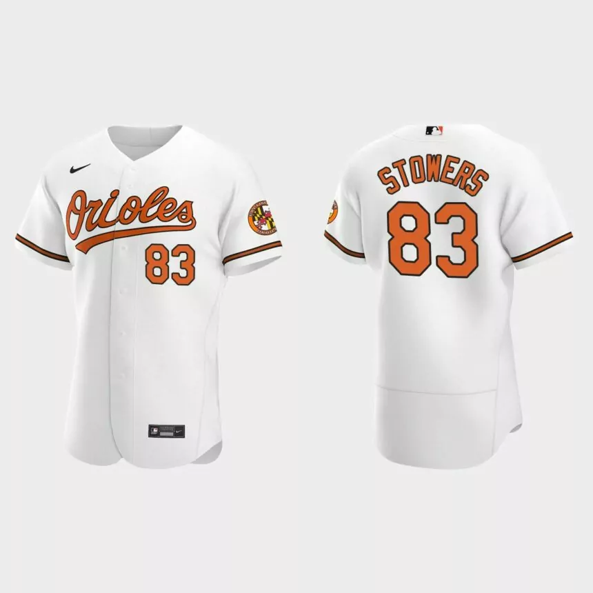 Kyle Stowers Baltimore Orioles Authentic Home Jersey – White