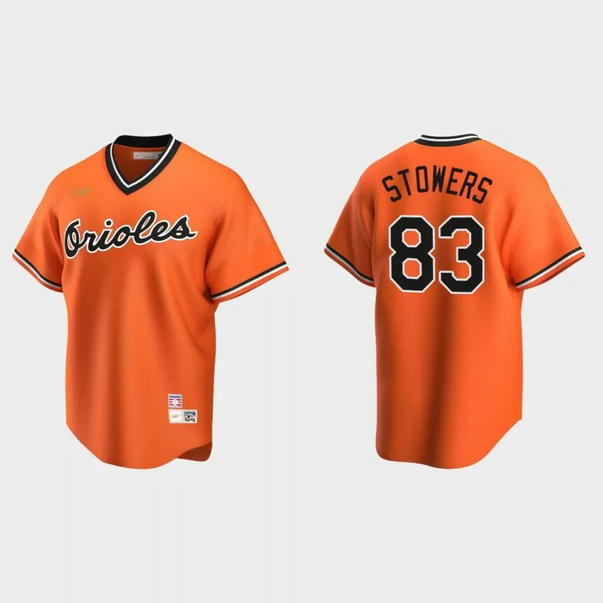 Kyle Stowers Baltimore Orioles Cooperstown Collection Alternate Jersey – Orange