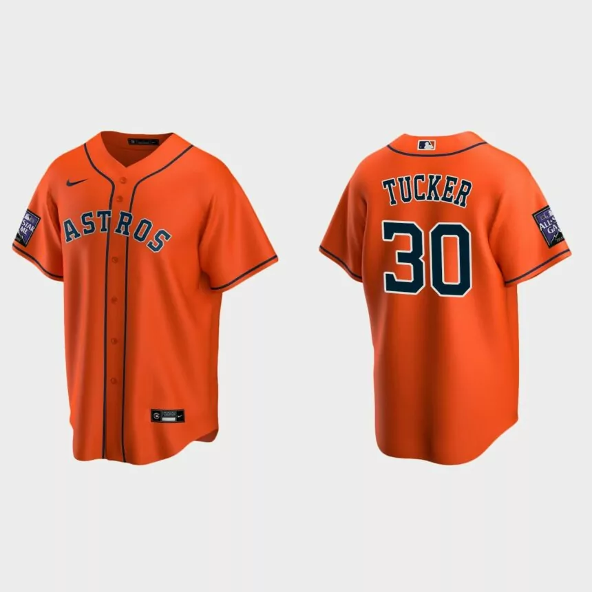 Kyle Tucker Houston Astros 2021 All-Star Game Alternate Replica Jersey – Orange