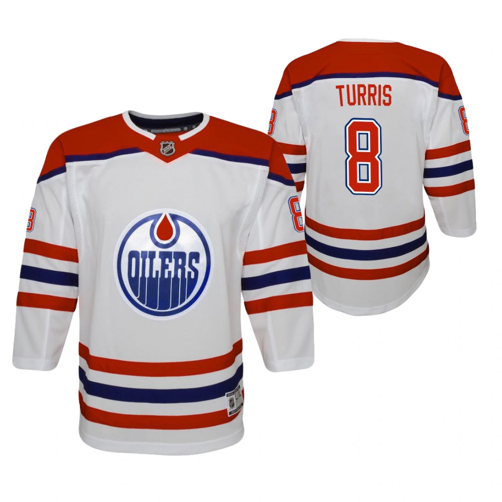 Kyle Turris Edmonton Oilers 2021 Reverse Retro White Youth Jersey Replica
