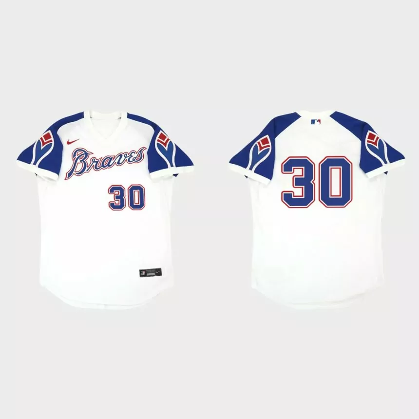 Kyle Wright Atlanta Braves 1974 Cooperstown Collection Throwback Home Jersey – White