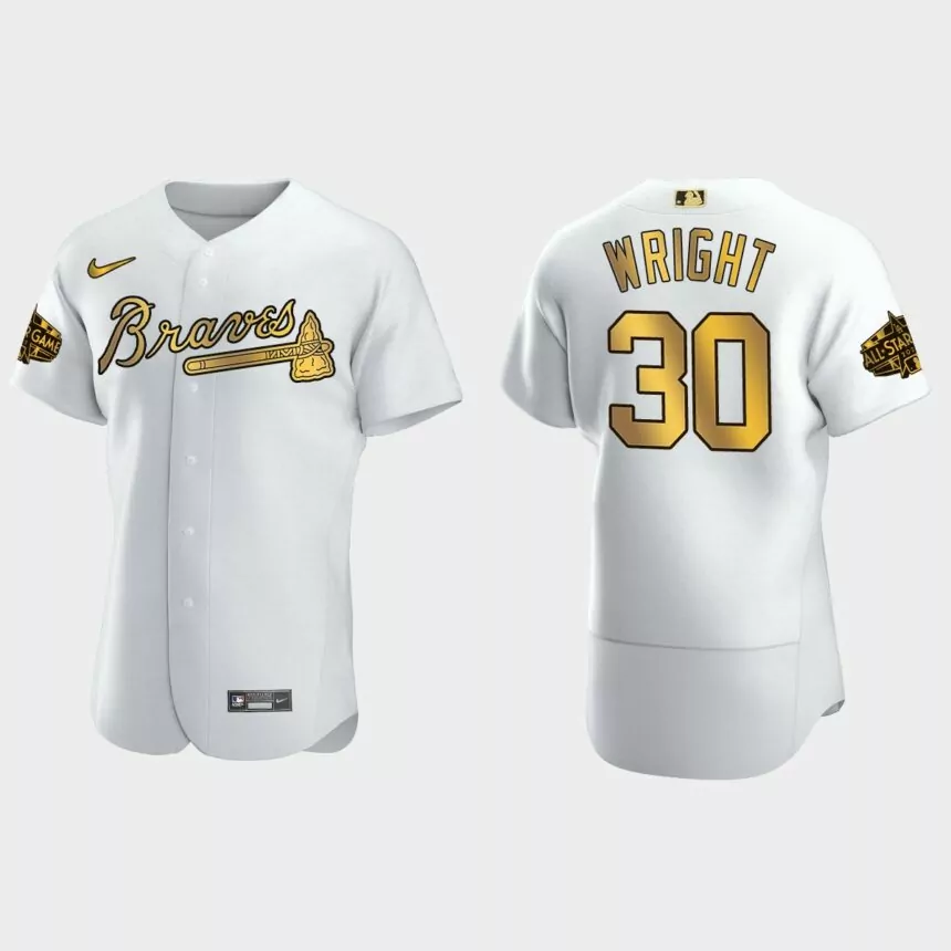 Kyle Wright Atlanta Braves 2022 MLB All-Star Game Jersey – White Gold