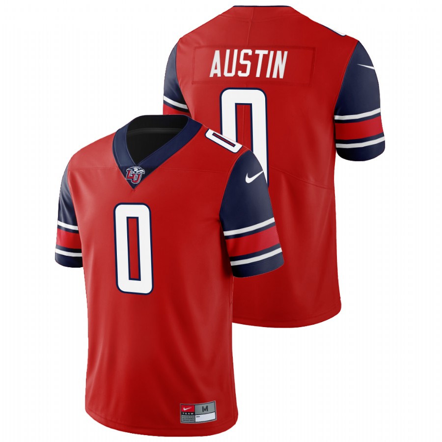 Kylen Austin Liberty Flames Red College Football Jersey
