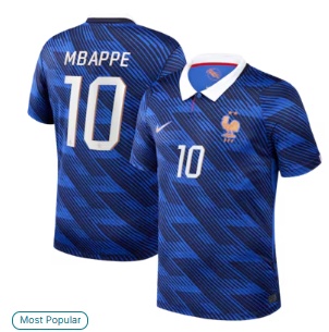 Kylian Mbappé France National Team Nike 2026 Home Stadium Replica Jersey - Blue