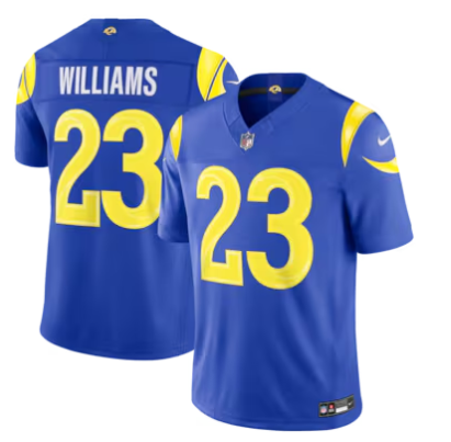 Kyren Williams Los Angeles Rams Nike Vapor F.U.S.E. Sewn Down Limited Jersey - Royal
