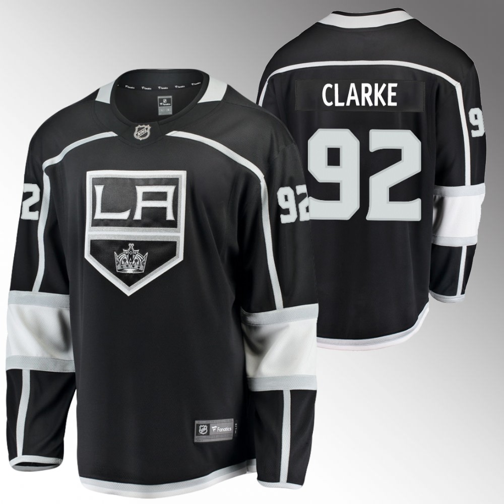 LA Kings #92 Brandt Clarke Black Home Jersey