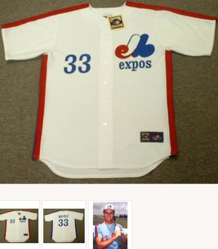 LARRY WALKER Montreal Expos 1991 Majestic Throwback Home Baseball Jersey