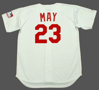 LEE MAY Cincinnati Reds 1969 Majestic Cooperstown Home Baseball Jersey